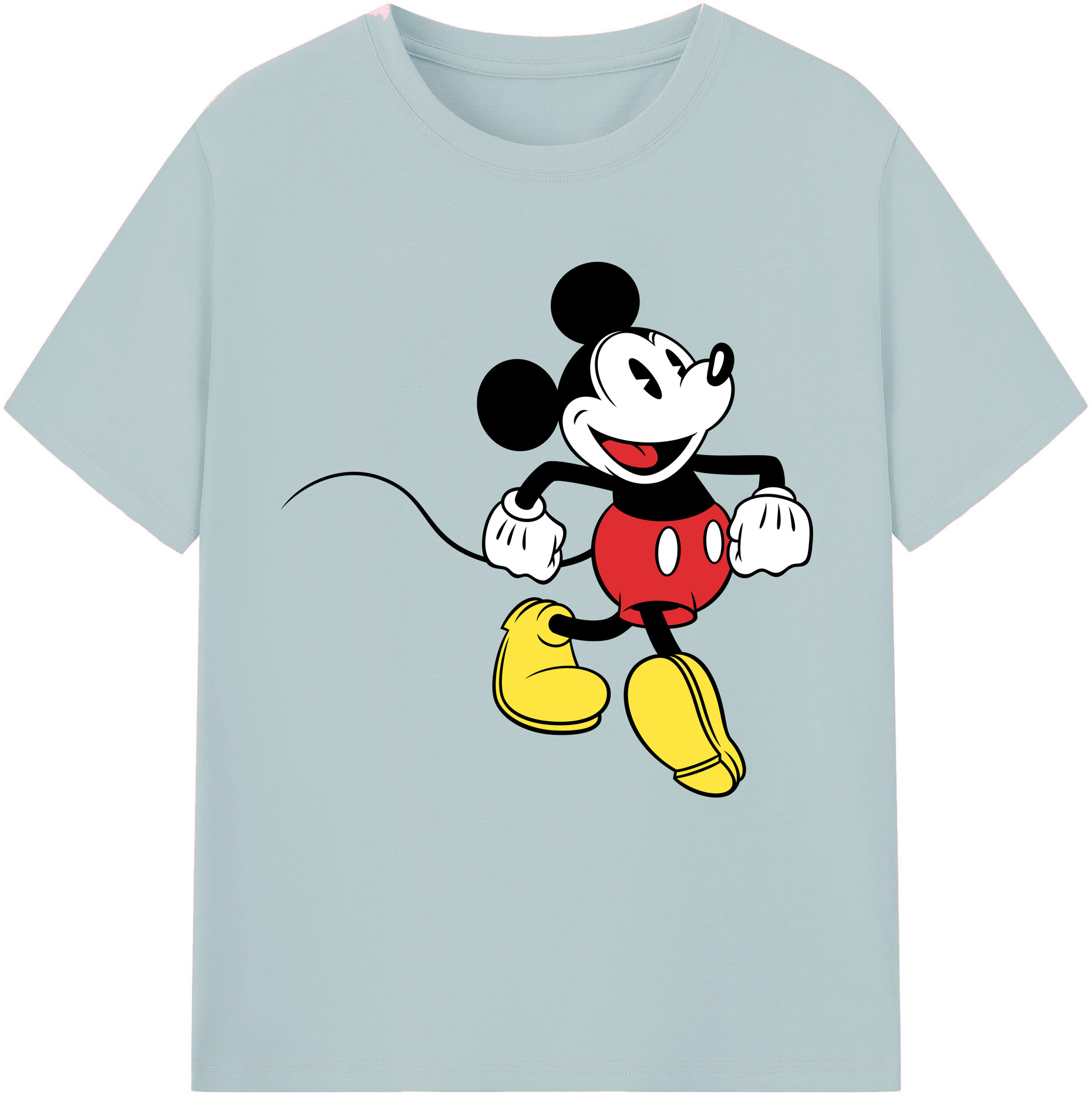 （画像用） ミッキーマウス Mickey Mouse 綿100％半袖Tシャツ（フロントプリント）
